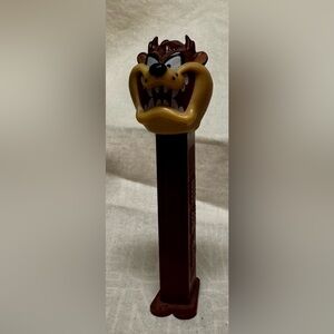 Vintage Brown Pez Dispenser Looney Tunes Taz/Tasmanian Devil With Feet